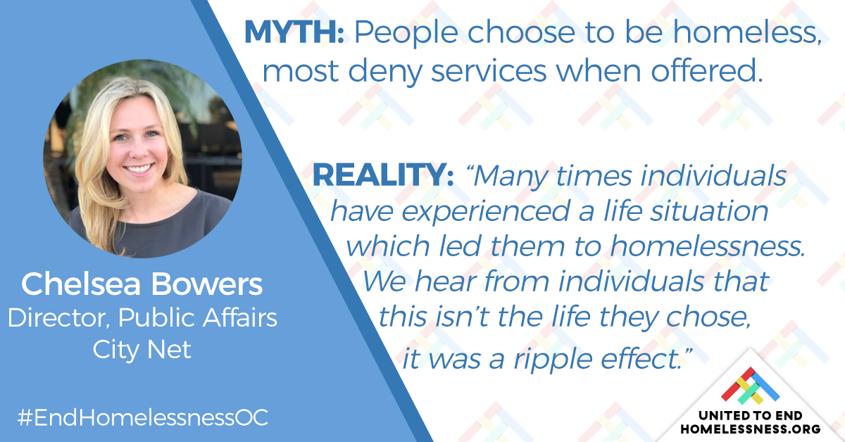 Myth 2 People Choose To Be Homeless And Most Decline Services When Offered United To End Homelessness